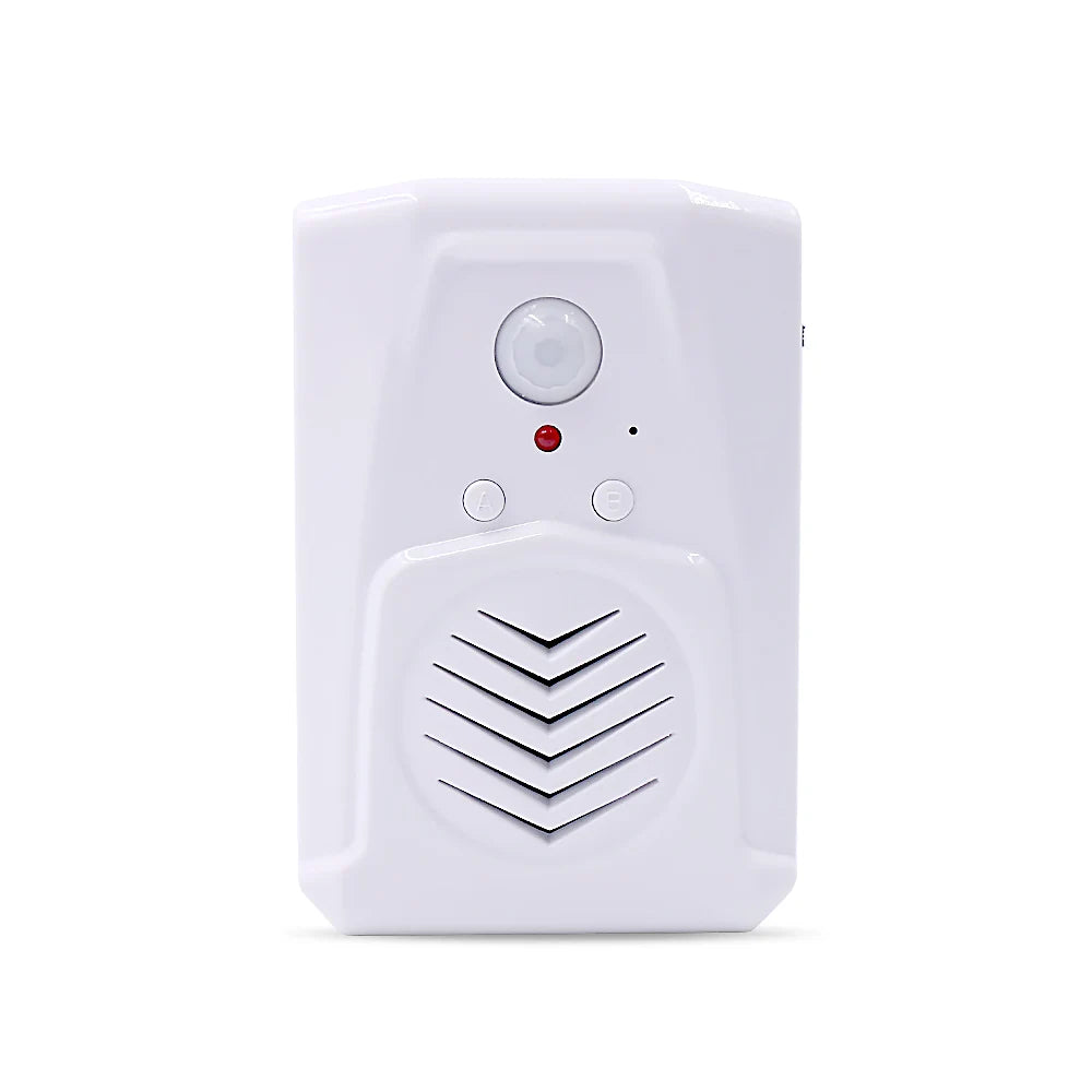 MP3 Downloadable Wireless PIR Motion Sensor Activated Player Infrared Doorbell Shop Store Welcome Voice Reminder with USB Cable