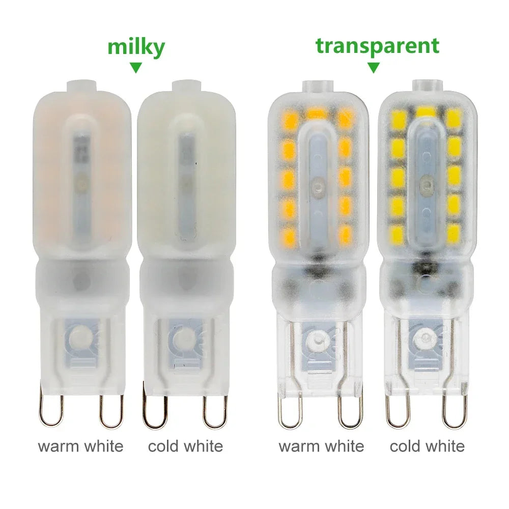 1pcs Mini G9 1W 2W LED Light Bulb AC 220V SMD 2835 LED Lamp For Chandelier Replace 20W 30W Halogen Lamp Home Indoor Lighting
