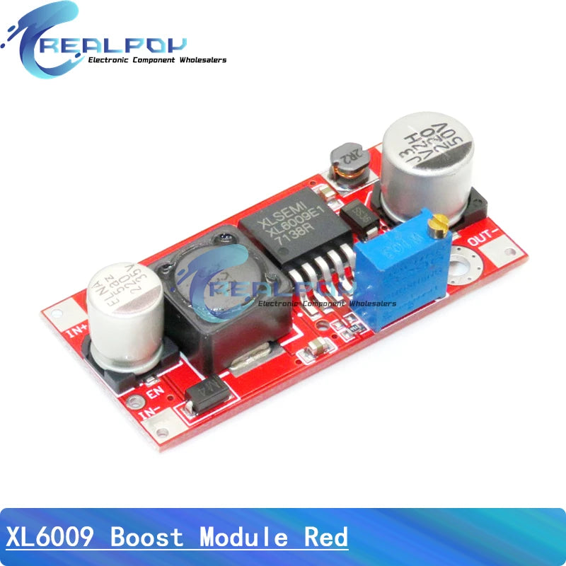XL6009 XL6019 4A Boost Converter Step Up Adjustable 15W 5-32V to 5-50V DC-DC Power Supply Module High Performance Low Ripple