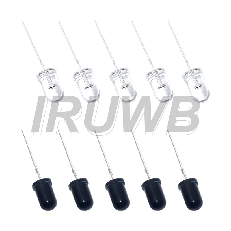 10pairs F3 F5 Diodes for Arduino DIY 3mm 5mm 940nm LEDs Infrared Emitter and IR Receiver Diode