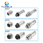 GX12 GX16 GX20 2/3/4/5/6/7/8/9/10 Pin Male Female Butting Wire Cable Circular Aviation Socket Plug Panel Connector Dropshipping
