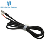 Stainless Steel Waterproof DS18B20 Temp Sensor, 2-Core With Terminal, Durable Probe For Accurate Temperature Measurement