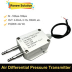 Air Gas Wind Pressure Differential Sensor Transmitter 4-20mA 0-10V 1-5V 0-5V RS485  -10Kpa -0-10Kpa Differential Pressure Meter