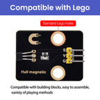 Hall Magnetic Sensor Module Hall Effect Detect Magnetic Field for Arduino DIY Projects Compatible with Lego Blocks