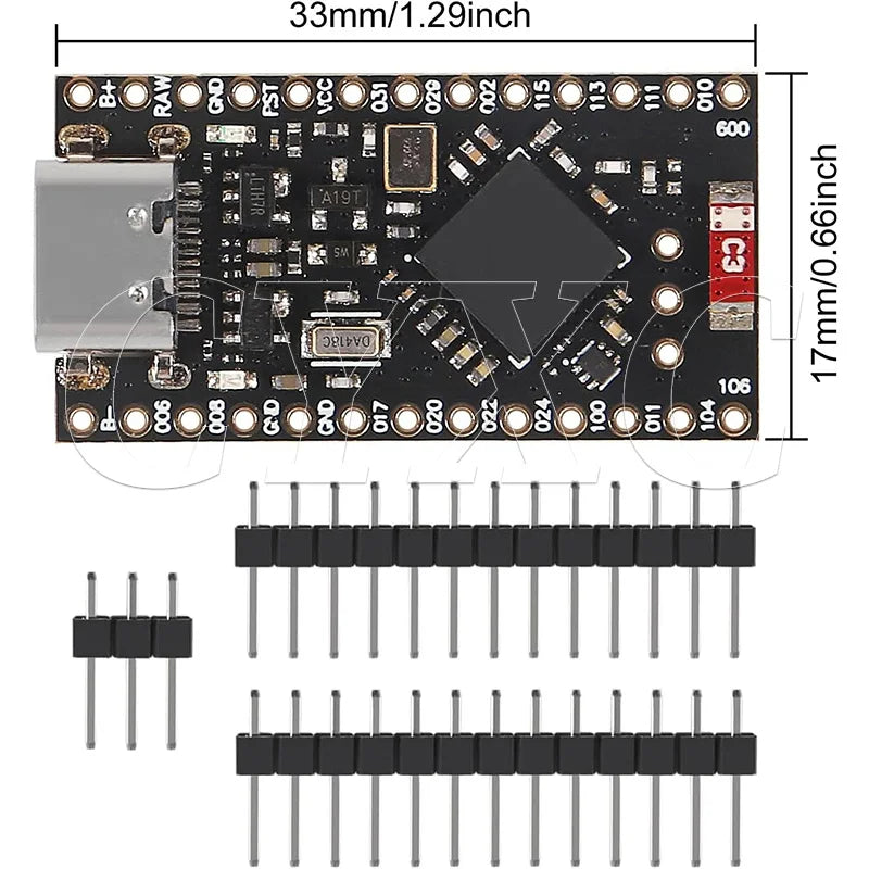 1-10PCS Pro Micro NRF52840 Development Board Compatible With Nice!Nano V2.0 Bluetooth Charging Management Pro Micro NRF52840