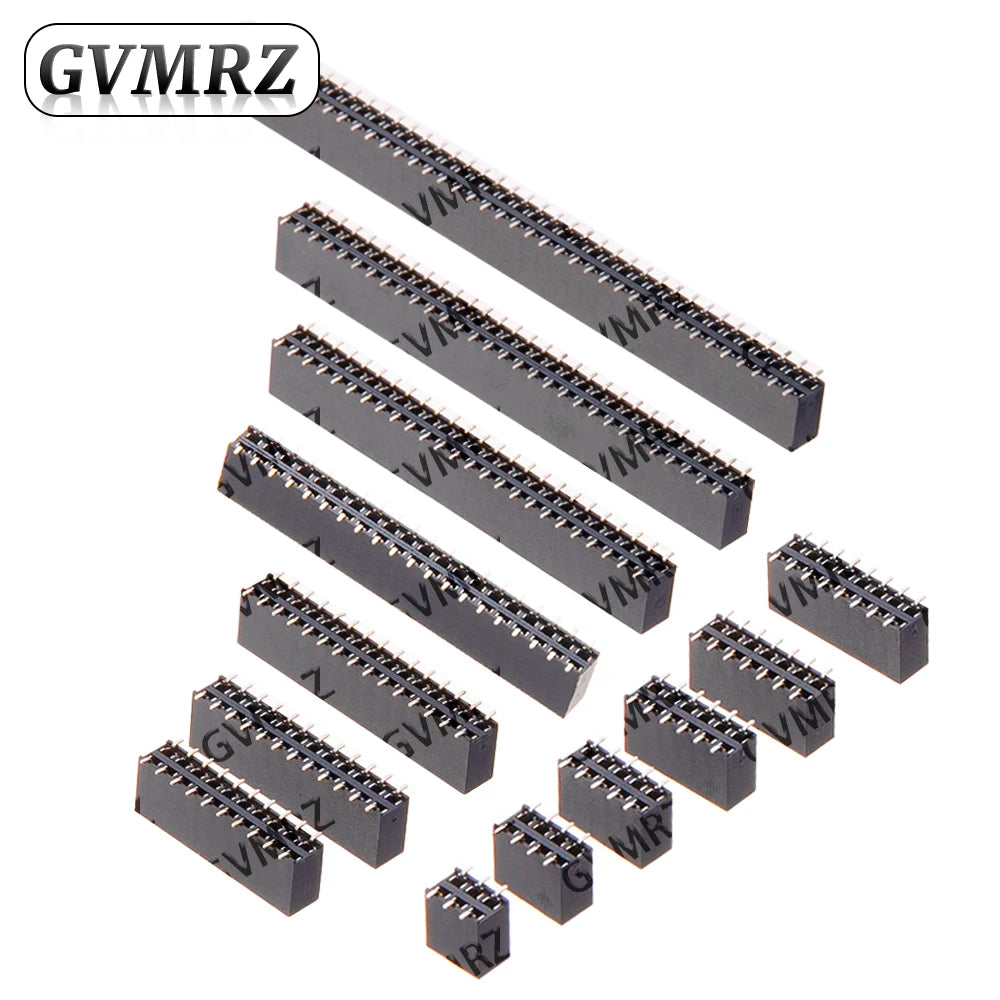 10PCS SMT 2.54mm Double Row Female Breakaway PCB Board Pin Header socket Connector Pinheader 2 * 3/4/5/6/7 2x3PIN-2X40PIN