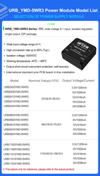 DC-DC Isolated Converter Power Supply Module 5W DC 12V 48V to 15V/5V/12V 24V to 5V/12V HLK-5D2405/5D1205/5D1212/5D1215/5D2412