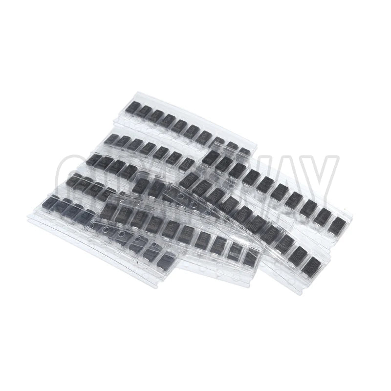 90PCS Rectifier Diode 1N4007 1N4001 1N4004 SS14 SS24 SS34 SS16 SS26 SS36 SMD Schottky Diode Assort Kit