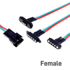 1 Set 2A 3A JST SM Plug DC Magnetic Pogo Pin Connector 2 3 4 5 6 Pin Male Female 2.54 mm Socket Adapter for LED Strip Lamp