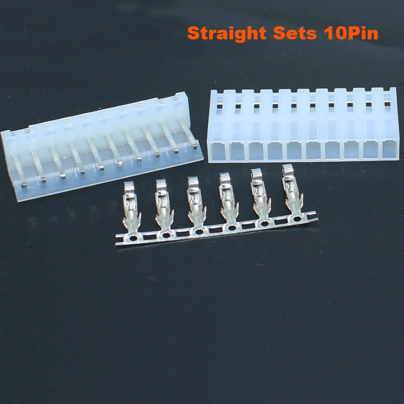 50sets CH5.08mm Housing Right Angle/Straight Wafer 2/3/4/5/6/7/8/9/10Pin 5.08mm Wire Connector Female Socket+Male Pin+Terminal