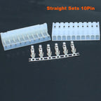 50sets CH5.08mm Housing Right Angle/Straight Wafer 2/3/4/5/6/7/8/9/10Pin 5.08mm Wire Connector Female Socket+Male Pin+Terminal
