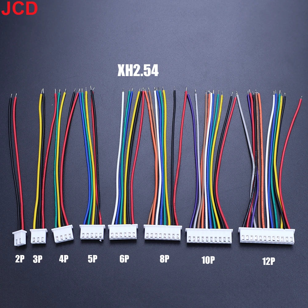 10pc 1.0 1.25 1.5 2.0 2.54 Sh/Jst/Zh/Ph/Xh 1.0mm 1.25mm 1.5mm 2.0mm 2.54mm Female Plug Connector With Wire 2/4/5/6/8/10/12P Pin