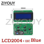 LCD2004 + I2C 20x4 2004A PCF8574T Blue/Green screen HD44780 Character LCD /w IIC/I2C Serial Interface Adapter Module for arduino