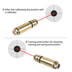 Tactical 9mm Red Dot Laser Training Bore Sight 9x19mm/380ACP/40S&W/223Rem Laser Training Bullet Dry Fire Laser Trainer Cartridge