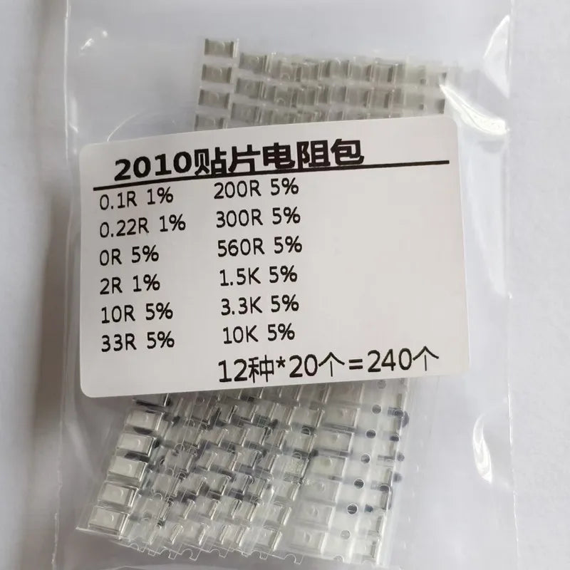 0201 0402 0603 0805 1206 1210 2512 SMD Resistor Assortment Kit, Mixed Resistors with 33 / 60 / 80 / 170 Values