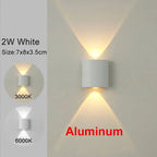 LED Wall Sconces 2W/4W/6W/8W/10W Modern Wall Light, Hardwired Aluminum Wall Lamp,Black Up Down Wall Mount Lights for Living Roo