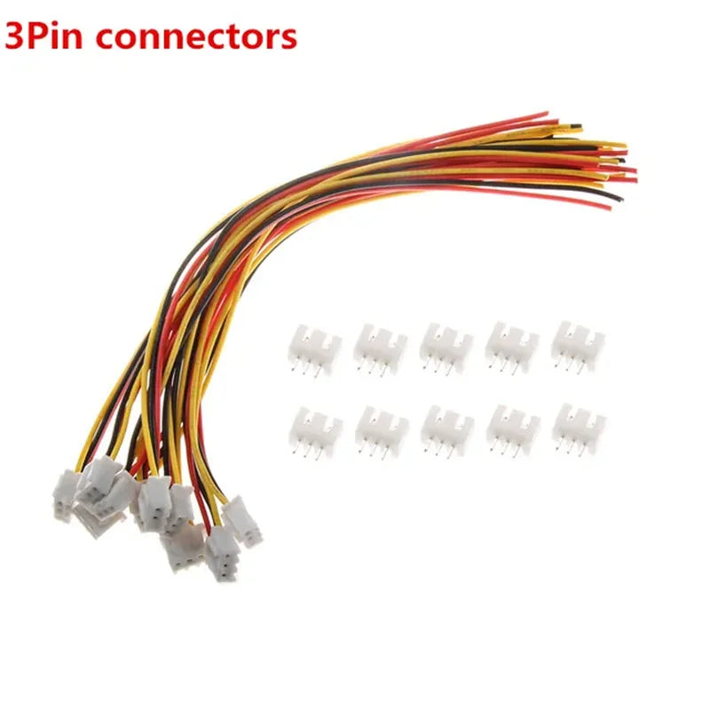 10Sets 2/3/4/5/6/7/8/9/10 Pin Pitch Male Female Plug Socket JST XH2.54 XH 2.54mm 15cm Wire Length 24AWG Wire Cable Connector