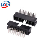 10PCS DC3 6P/8P/10P/14P/16P/20P/30P/34P/40P 2.54mm Socket Header Connector ISP Male Double-spaced Straight needle Curved needle