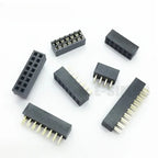 10pcs 2.0mm Double Row Straight Female 2-40P Pin Header Socket Connector 2x2-25Pin PH=4.3/6.35/2.0MMGold-plated PCB Connector