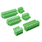 5Pcs 15EDGK 3.5mm 3.81mm Pitch PCB Screw Terminal Block 2-12 Pin Plug-in Wiring Holder Plug Body Connector