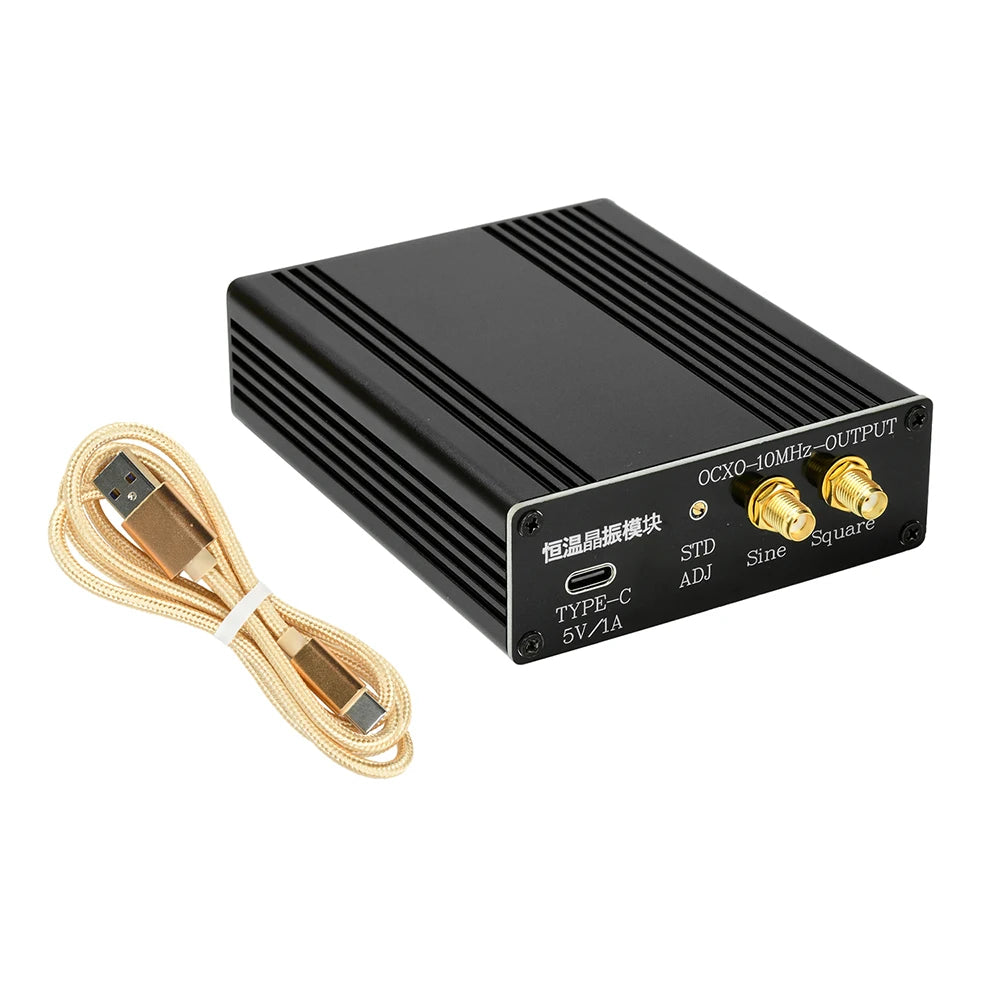 10MHz Sinewave Output OCXO Board Frequency Standard With Shell Type C Cable Stable Constant Temperature Crystal Oscillator