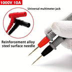 1000V 10A/20A Multimeter Test Leads, Extra Sharp Needle Tip Probe Wire Pen Cable for Digital Multimeter Tester