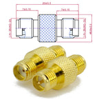 RP-SMA Female RF Adapte SMA Female to SMA Female High frequency Coax Connector Coupler RP-SMA Jack Converter