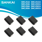 50-100Pcs TVS Diode  SMCJ51A SMCJ51CA SMCJ54A SMCJ54CA SMCJ58A SMCJ58CA SMCJ60A SMCJ60CA