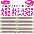 10cs USB Charging FPC Connector For Samsung A51 31 A71 A41 A21 A52 A32 A22 A12 A72 A02 Charger Plug On Board 78Pin Motherboard