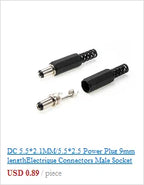 mini usb connector 5 pin Type B female DIP 2 straight-pin PCB soldering socket jack in-line connector