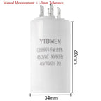 AC 450V CBB60 Dual Insert Motor Starting Capacitor 4pin 4UF-60UF Replacement Motor Run Capacitors For Air Compressor Water Pump