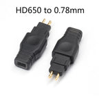 OKCSC 1 Pair Earphone Interface Conversion Pin Connector HIFI Headphone Plug MMCX JH HD580 3.5mm to 0.78mm Gold-plated Plug
