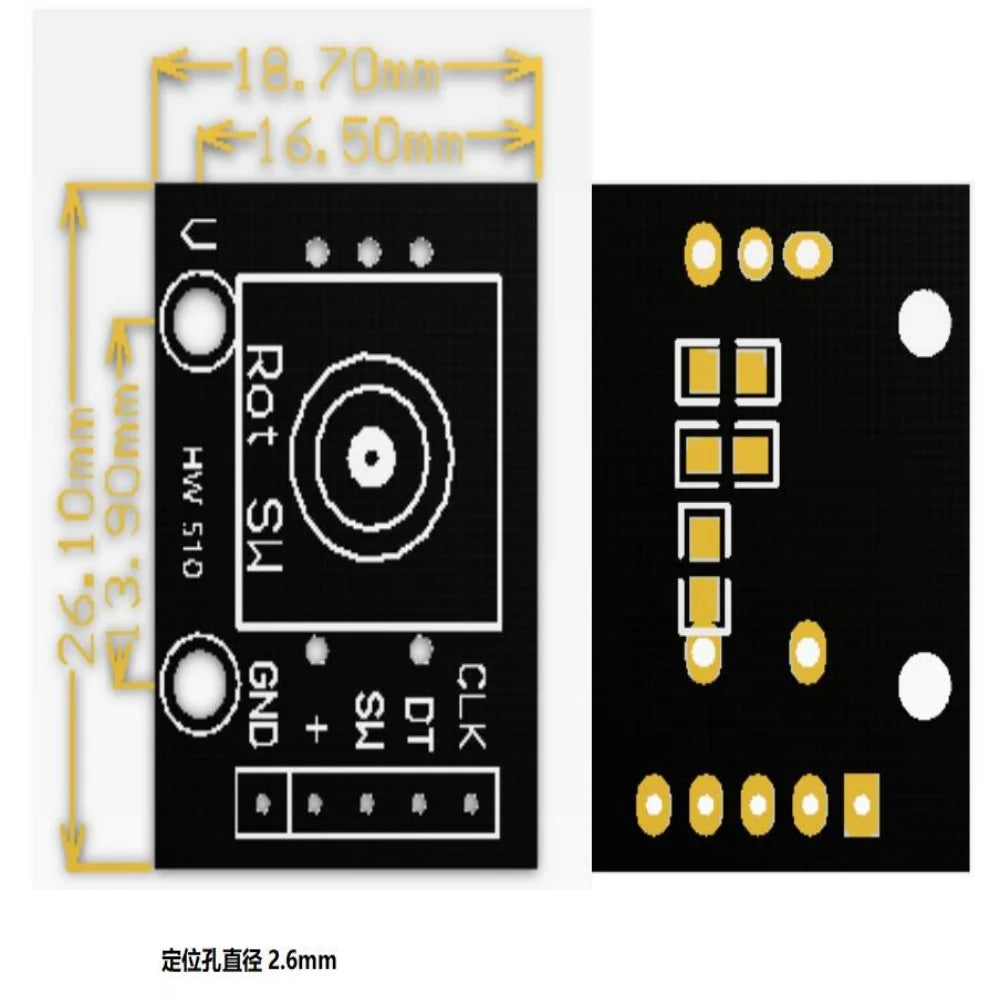 KY-040 Rotary Encoder Module With 15×16.5 MM With Knobs For Arduino Micro Controller Use Adjustable Encoder Module