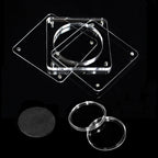 1Pcs Challenge Coin Holder Magnetic Acrylic Coin Case Square Display Frame with Capsule for 40/43/46/49/52/55mm Coins Storage