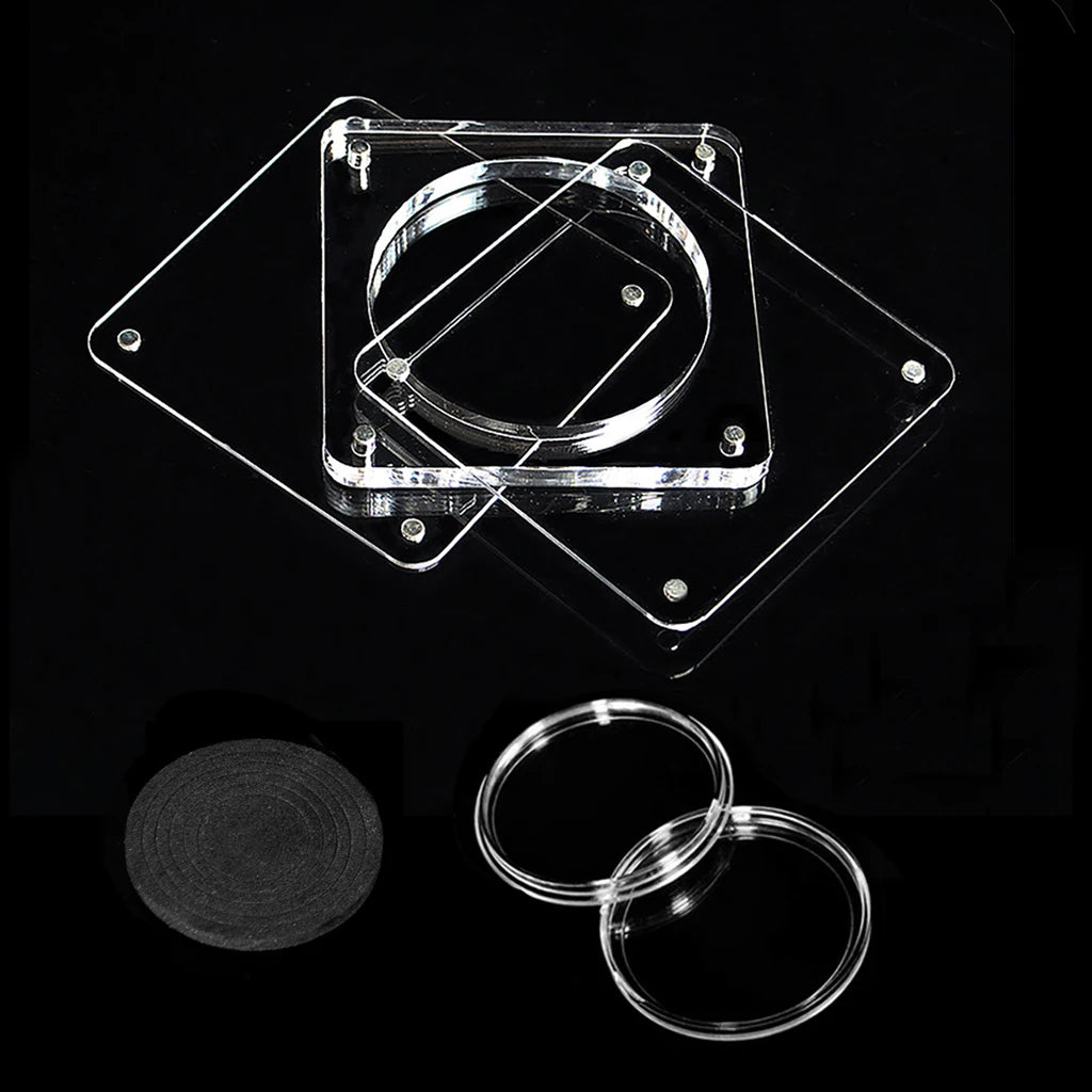 1Pcs Challenge Coin Holder Magnetic Acrylic Coin Case Square Display Frame with Capsule for 40/43/46/49/52/55mm Coins Storage