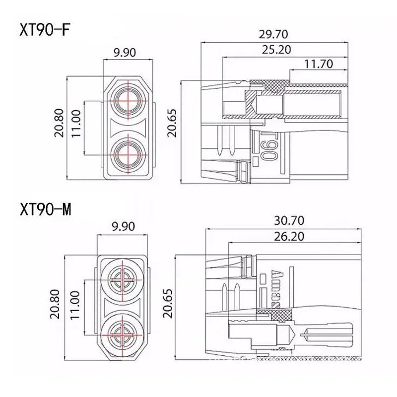 XT60 XT-60 Male Female XT30 XT90 Ball 1/5/10 Pair Connectors Plug T Plug For RC Lipo Battery Rc Drone Airplane Car Accessories