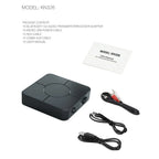 Grwibeou Bluetooth 5.0 4.2 Receiver and Transmitter Audio Music Stereo Wireless Adapter RCA 3.5MM AUX Jack For Speaker TV Car PC