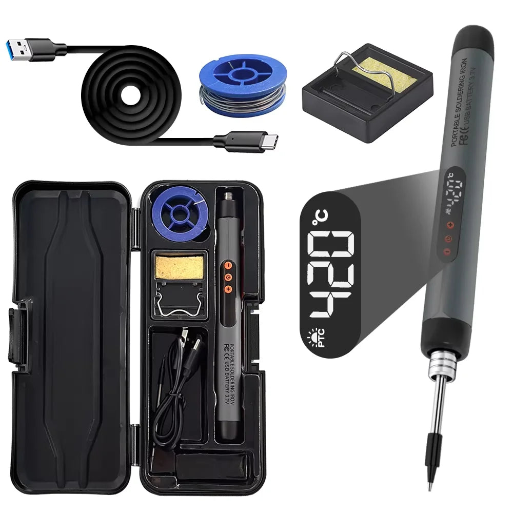 Electric Soldering Iron Set USB Wireless Digital Display Mini Soldering Iron Type C Interface Repair Welding Tools NEW 2026