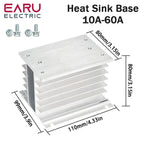 EARU Three Phase DC Control AC Solid State Relay Module SSR 10A 25A 40A 60A 80A 100A 150A 200A 5-32VDC to 24-480VAC Heat Sink