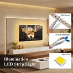 5V 2835 LED Strip Light 3mm 5mm 8mm PCB Width 120Leds/m Flexible LED Tape Ribbon Diode USB/2PIN Wire Led Lights for Room Decor