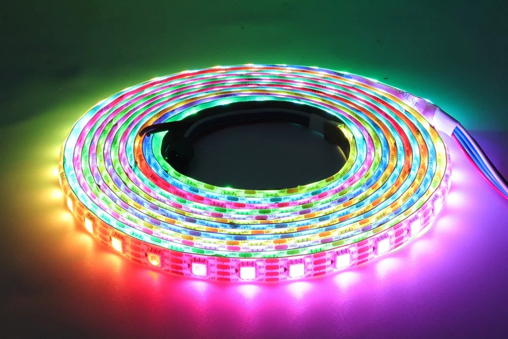 DC5V WS2812B WS2813 Individually Addressable RGBIC Led Strip DC12V WS2811 WS2815 5050 30/60/144Pixels/Leds/m Smart LED Light
