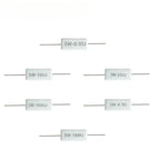 10pcs 5W 5% Cement Resistor Power Resistance 0.1 ~ 10K 0.1R 0.5R 1R 10R 100R 0.22 0.33 0.5 1 2 5 8 10 15 20 25 30 100 1K 10K ohm
