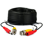 5-50M 2-in-1 BNC Video + DC Power Cable | CCTV Coaxial Extension Wire for AHD/TVI/CVI Cameras DVR NVR Surveillance System