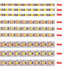 3mm 5mm PCB LED Strip Light Ultra Thin 1 LED Cut 5V 2835 120LEDs/m 8mm Flexible Tape DC IP21 Not Waterproof Warm Natural White