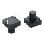 20pcs/lot 12x12mm Panel Waterproof Tact Switch 12*12*6/7/8/9/10/12mm Dustproof Switch 4Pin DIP Micro Buttons