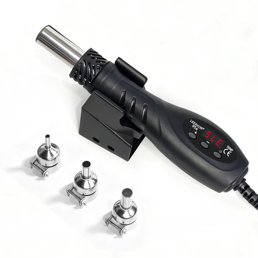 700W Micro Hot Air Gun Temp Adjusted C/F Soldering Rework Welding Station LCD Digital Heat Gun BGA IC Solder Tools auto sleep