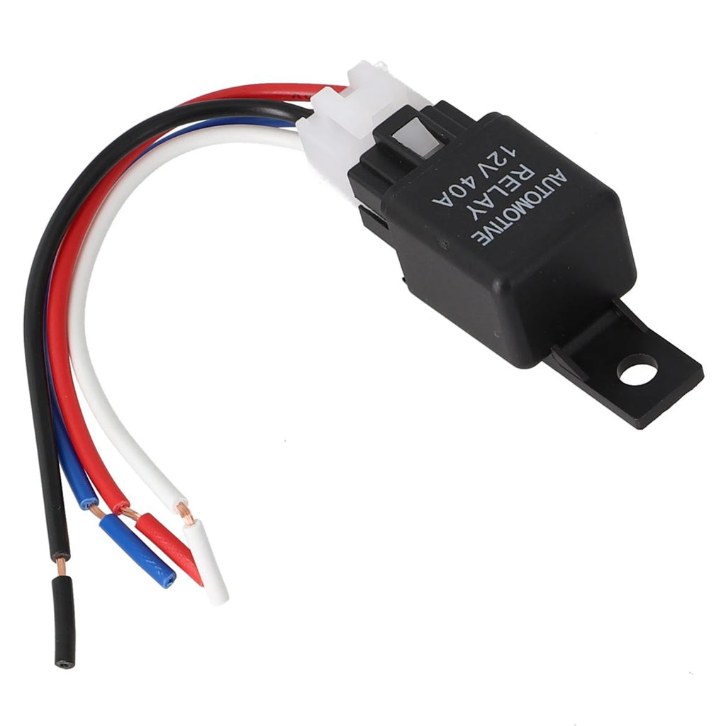 Reliable 12V 40A Car Automotive Relay 4 Pin SPST Contact Type Suitable For Strobe Lights Fog Lights Car Alarms And More