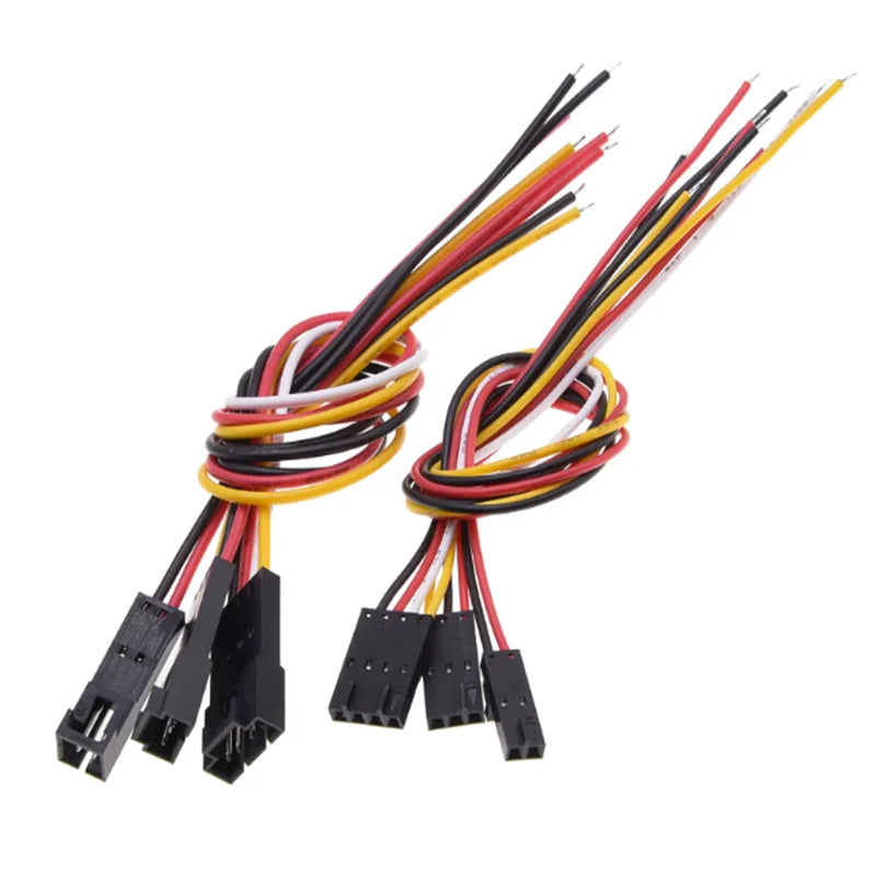 5 Pairs MX2.54 DuPont Housing with Lock Male Female Docking Wire 2.54mm Single Head 24AWG Electronic Line 2P 3P 4P 5P 6P