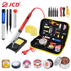 JCD Soldering Iron kits With Digital Multimeter 100W 220V/110V Multi-function Button Solder Station Adjustable Temperature 908U
