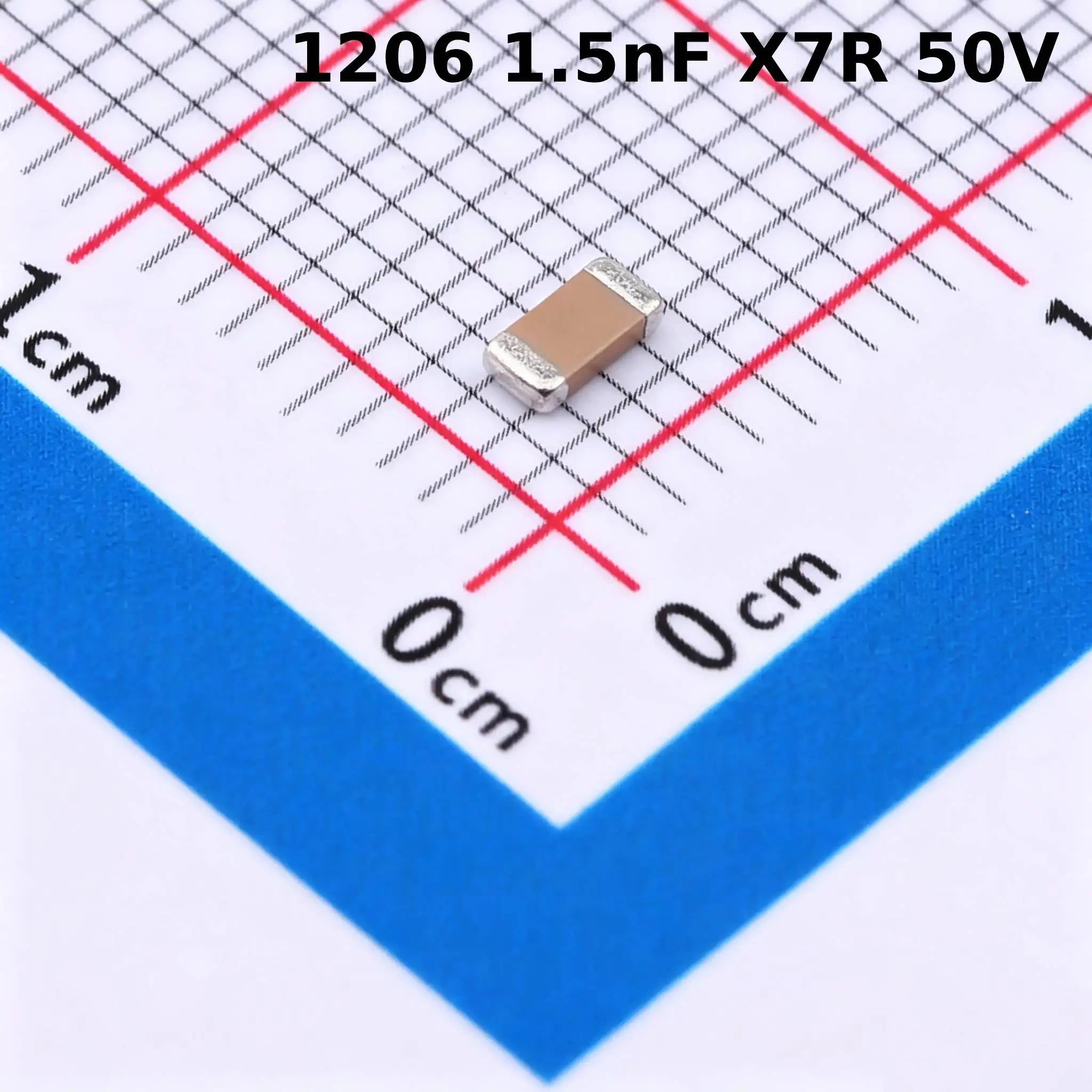 50/500/1000pcs 1206 NPO X7R SMD Ceramic capacitors 1000pF 1nF 1.2nF 1.5nF 1.8nF 2.2nF 2.7nF 3.3nF 50V 100V NEW ORIGINAL IN STOCK